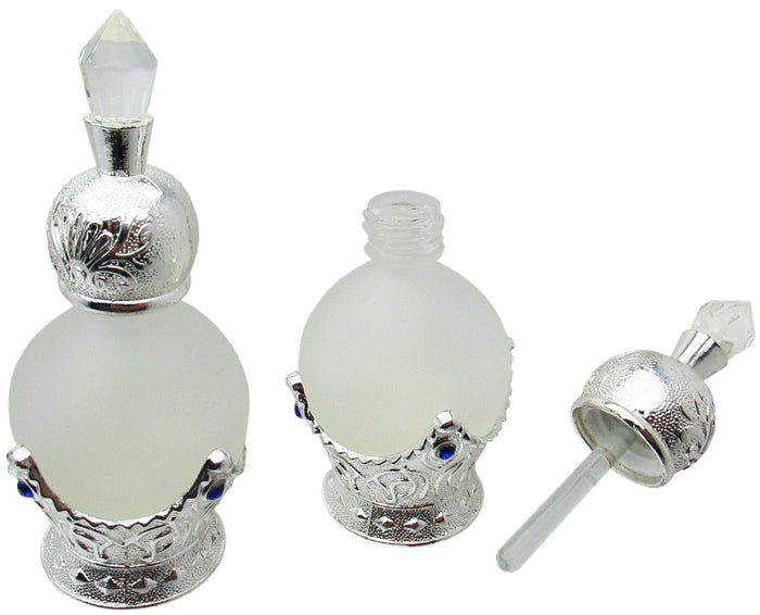 Decorated Perfume Bottle, ml, Silver