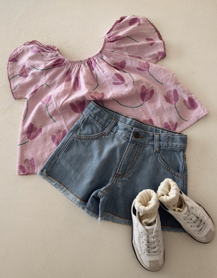 DENIM SHORTS GIRLS - KIDS