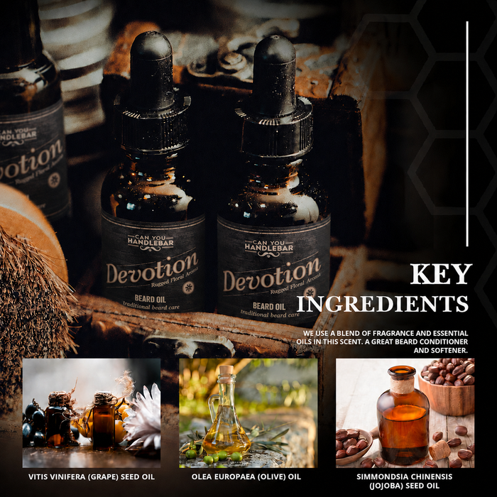 Devotion Beard Oil: Rugged Patchouli Beard Care