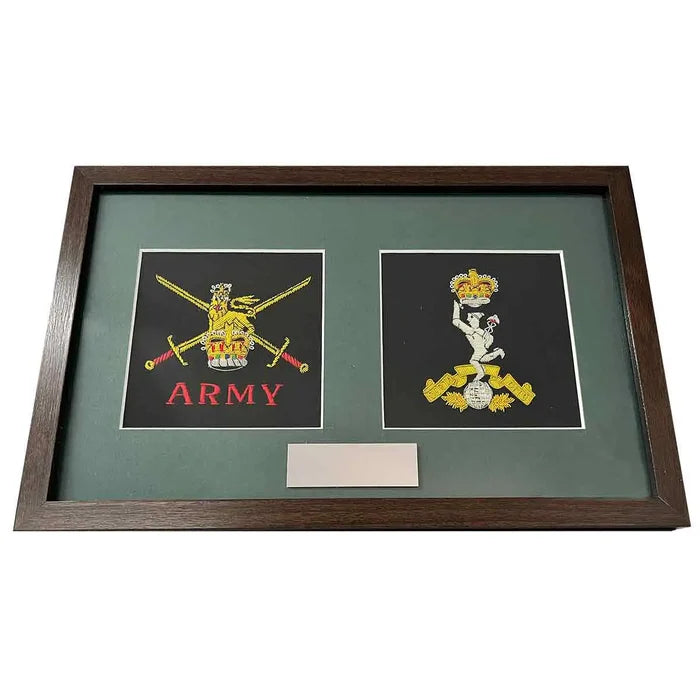 Double Frame Army Presentation - British Army Badge and Other - John Bull Clothing  from  John Bull Clothing