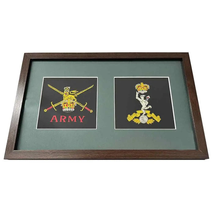 Double Frame Army Presentation - British Army Badge and Other - John Bull Clothing  from  John Bull Clothing