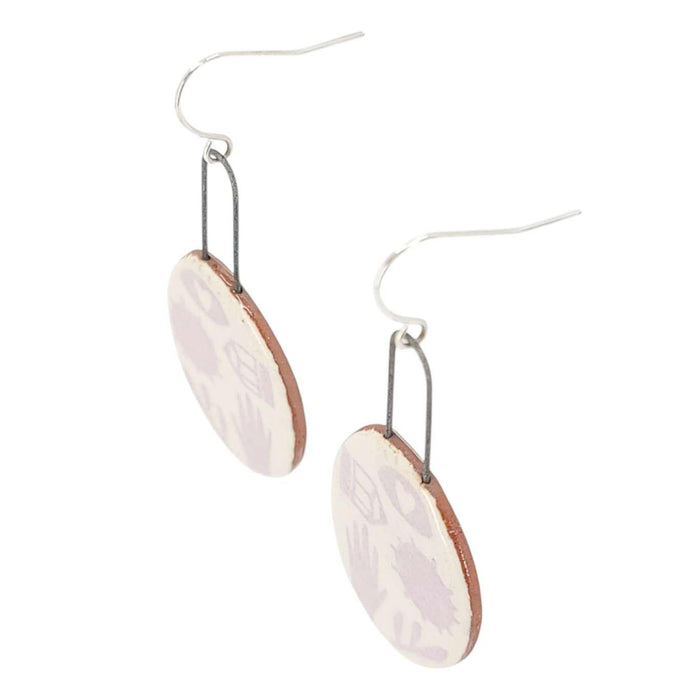 Earrings - Iconic Oval Drops by Catie Miller Ceramics
