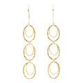 Earrings - Skipping Stone Dangles (14k Gold Fill) by Foamy Wader
