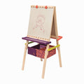 Chalkboard side of toy easel
