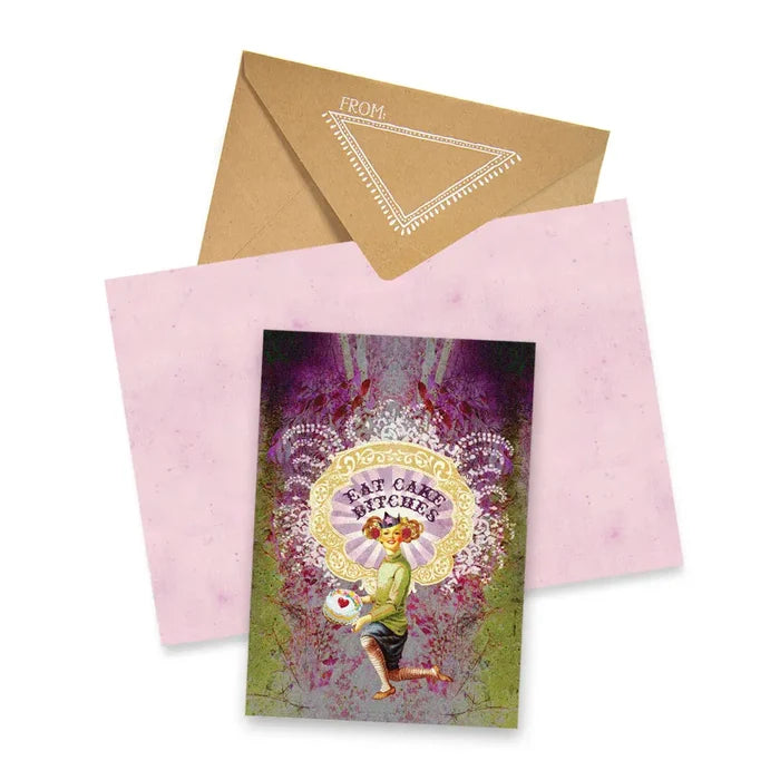 Eat Cake Greeting Card