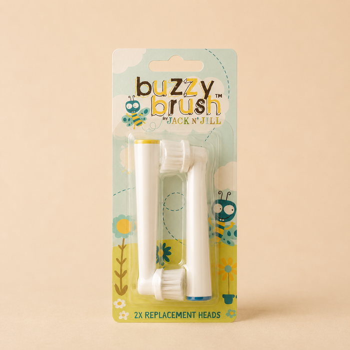 ELEKTRISCHE TANDENBORSTEL - vervangkopjes buzzy brush (2stk)