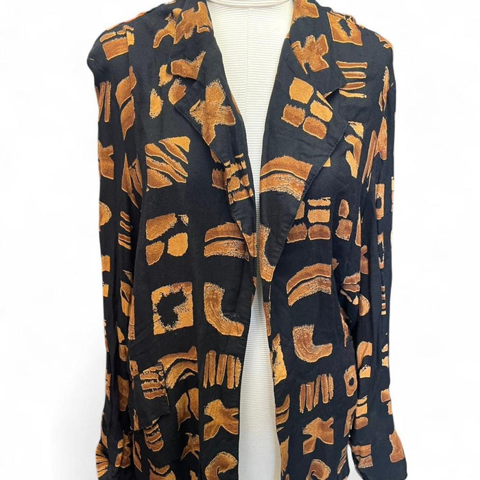 Ellen figg black and brown shirt
