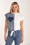 Embellished Heart Tee