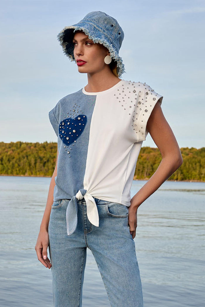 Embellished Heart Tee
