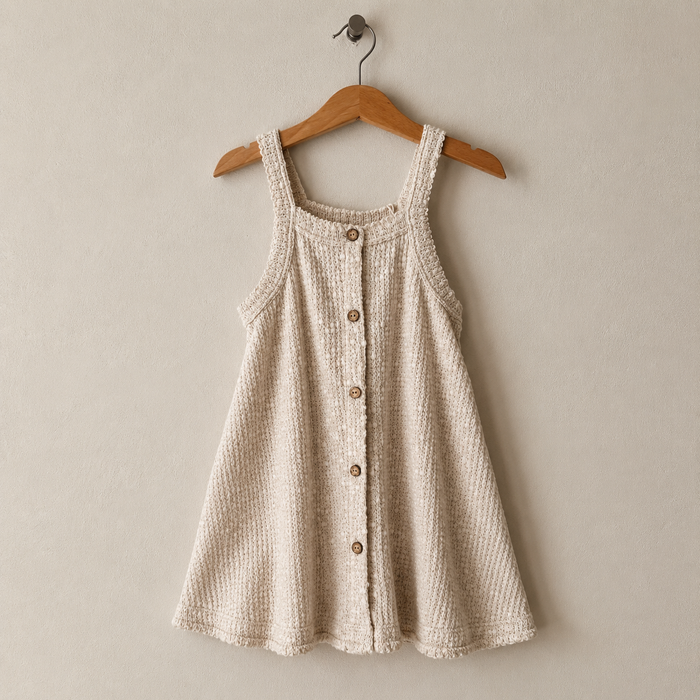 EMBELLISHED PIQUÉ DRESS - KIDS