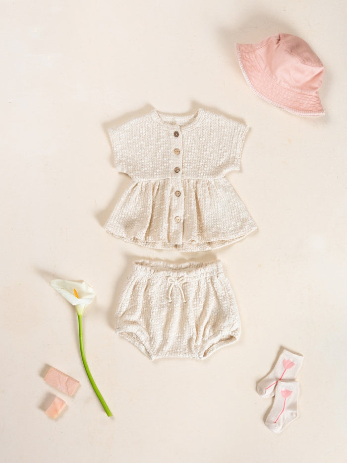 EMBELLISHED PIQUÉ TUNIC - BABY