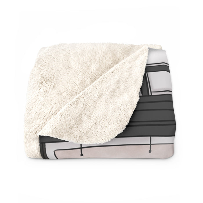Fall in Love Pumpkin Princess Sherpa Blanket