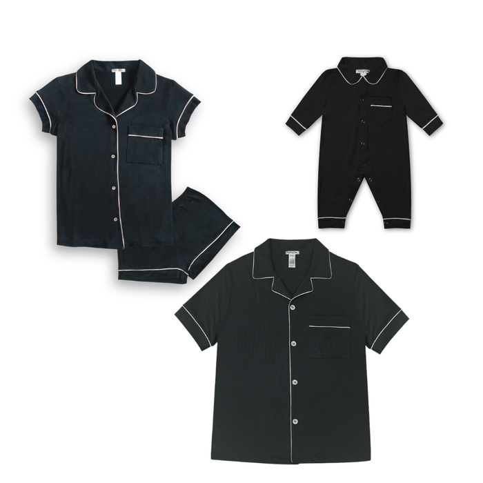 Family PJ Gift Set (Infant+Kaia/Classic Black)