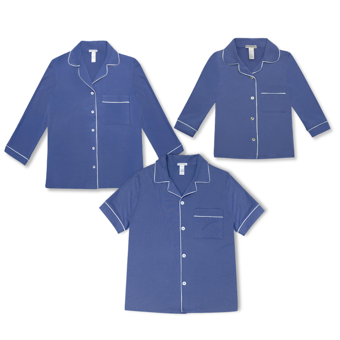 Family PJ Gift Set (Kid+Reene/Elegant Blue)