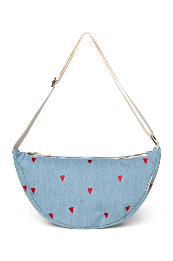 FANNY PACK - DENIM HEARTS