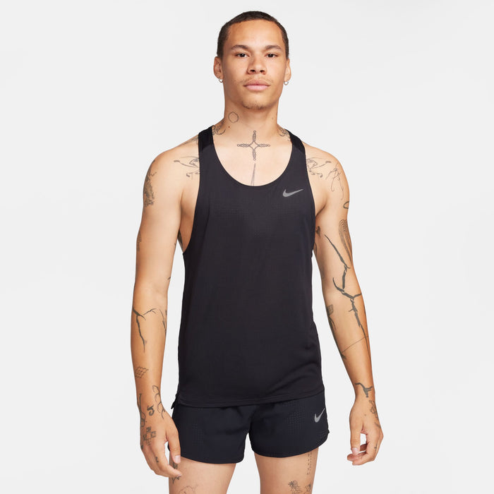 Nike Fast Men's Dri-FIT Running Singlet - Black/Reflective Silver