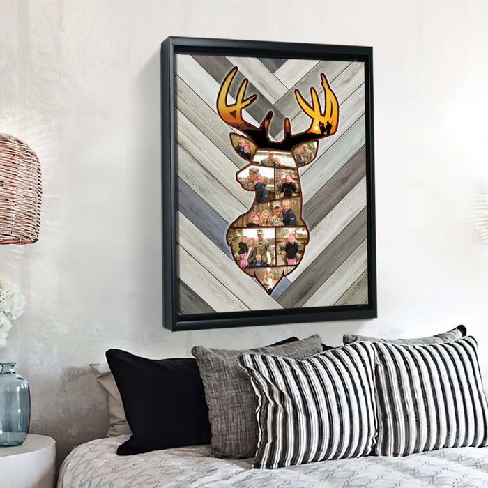 Father’s Day Gifts for Hunting Dads | Collage Canvas Wall Art | Deer Hunting Father’s Day Gifts