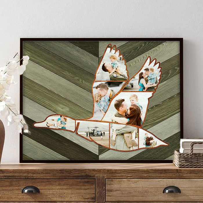 Father’s Day Gifts for Hunting Dads | Duck Hunting Canvas | Collage Canvas Wall Art