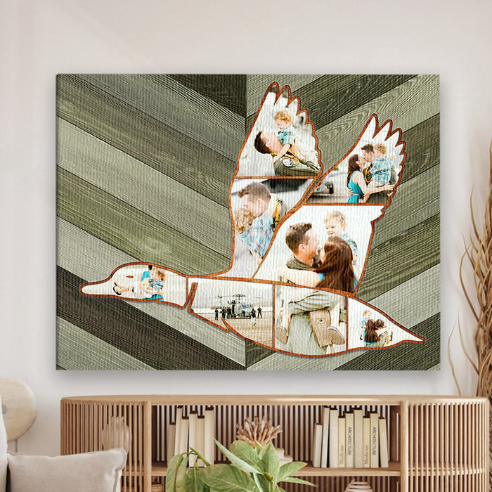 Father’s Day Gifts for Hunting Dads | Duck Hunting Canvas | Collage Canvas Wall Art