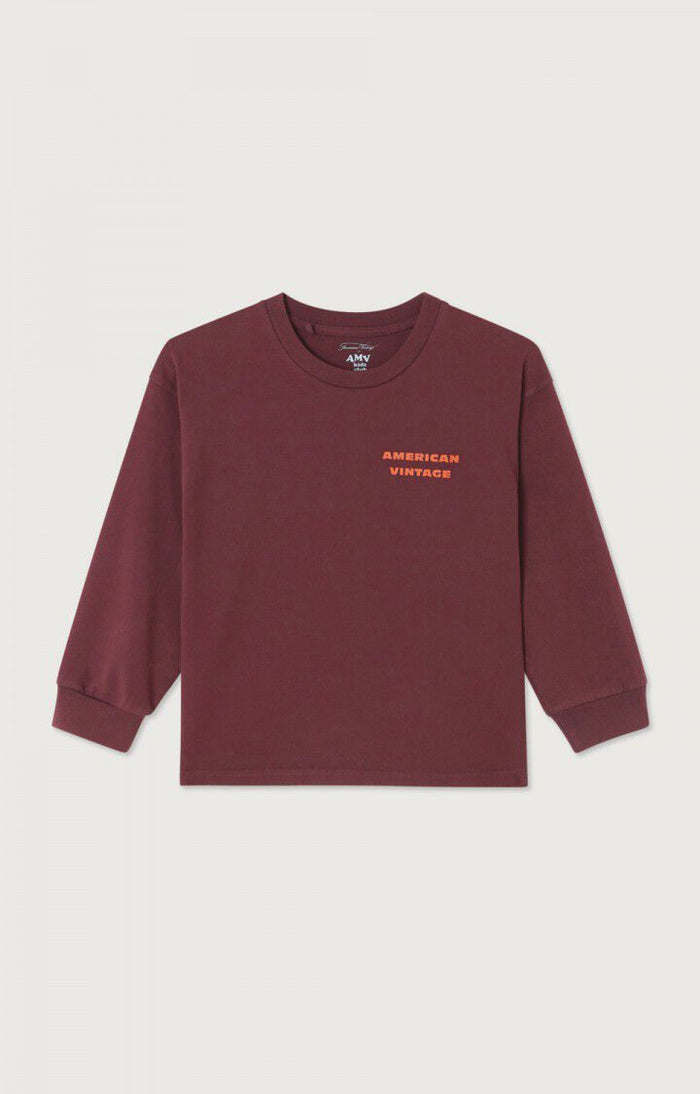 FIZVALLEY LONGSLEEVE AUBERGINE - KIDS