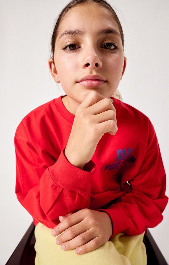 FIZVALLEY LONGSLEEVE FRAISE RED - KIDS