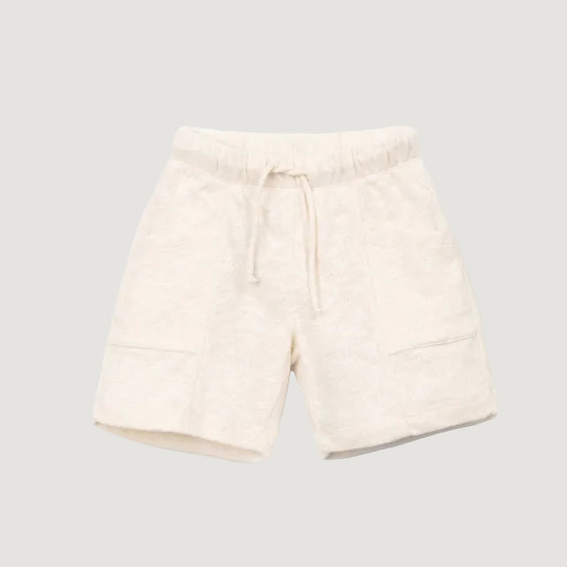 FLAMÉ JERSEY SHORTS ECRU - KIDS