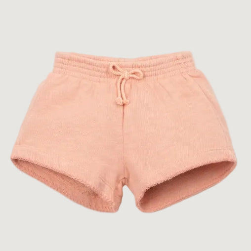 FLEECE SHORTS PEACH - BABY