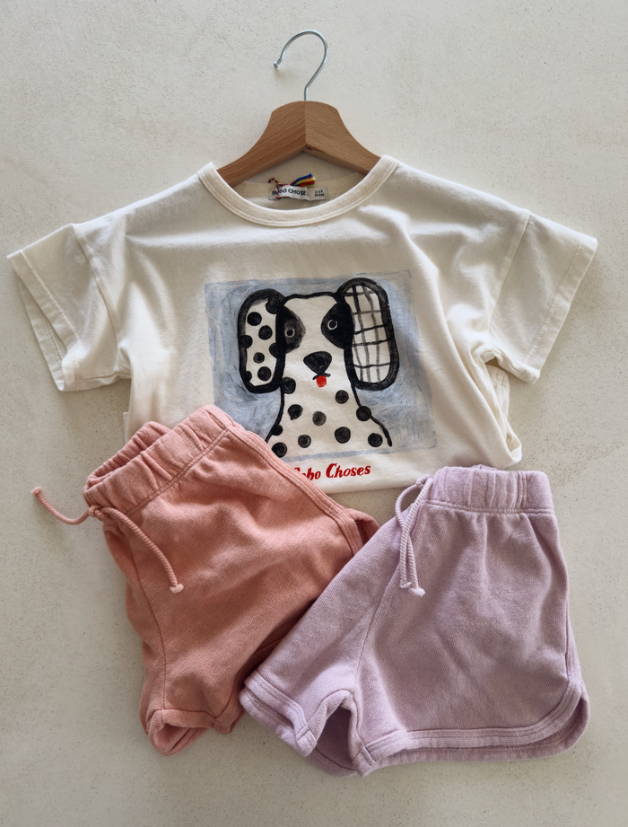 FLEECE SHORTS SOFT LILA - KIDS