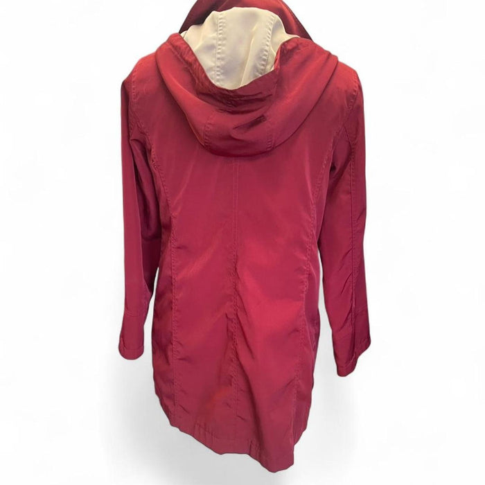 Fleet street burgundy raincoat with