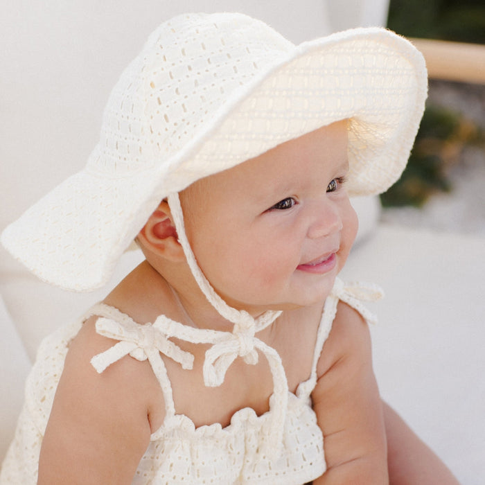 FLOPPY SUN HAT - IVORY