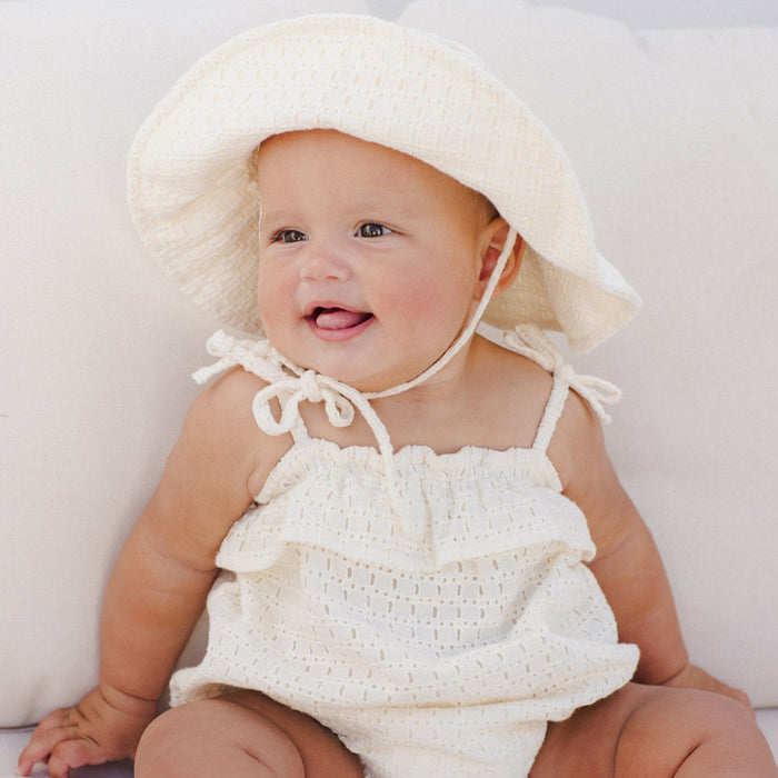 FLOPPY SUN HAT - IVORY
