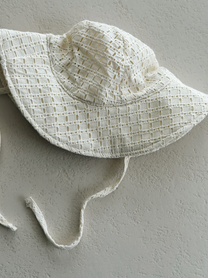 FLOPPY SUN HAT - IVORY