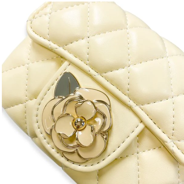 Floral Decor Quilted Purse