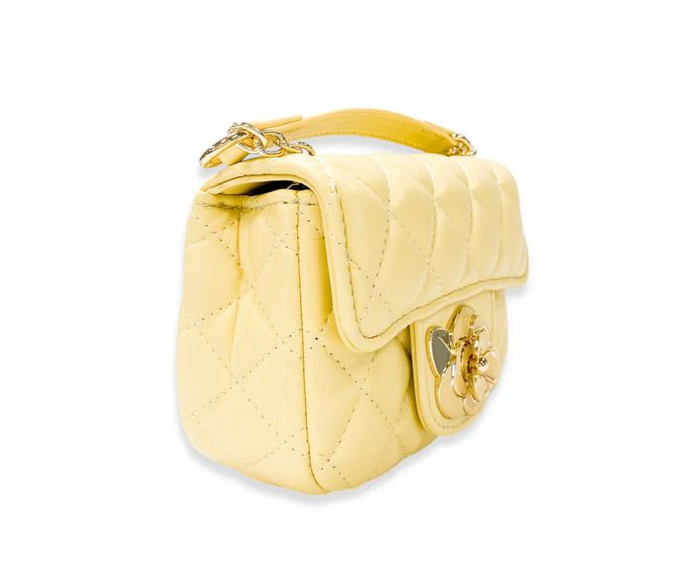 Floral Decor Quilted Purse