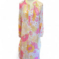 Floral maxi dress with long