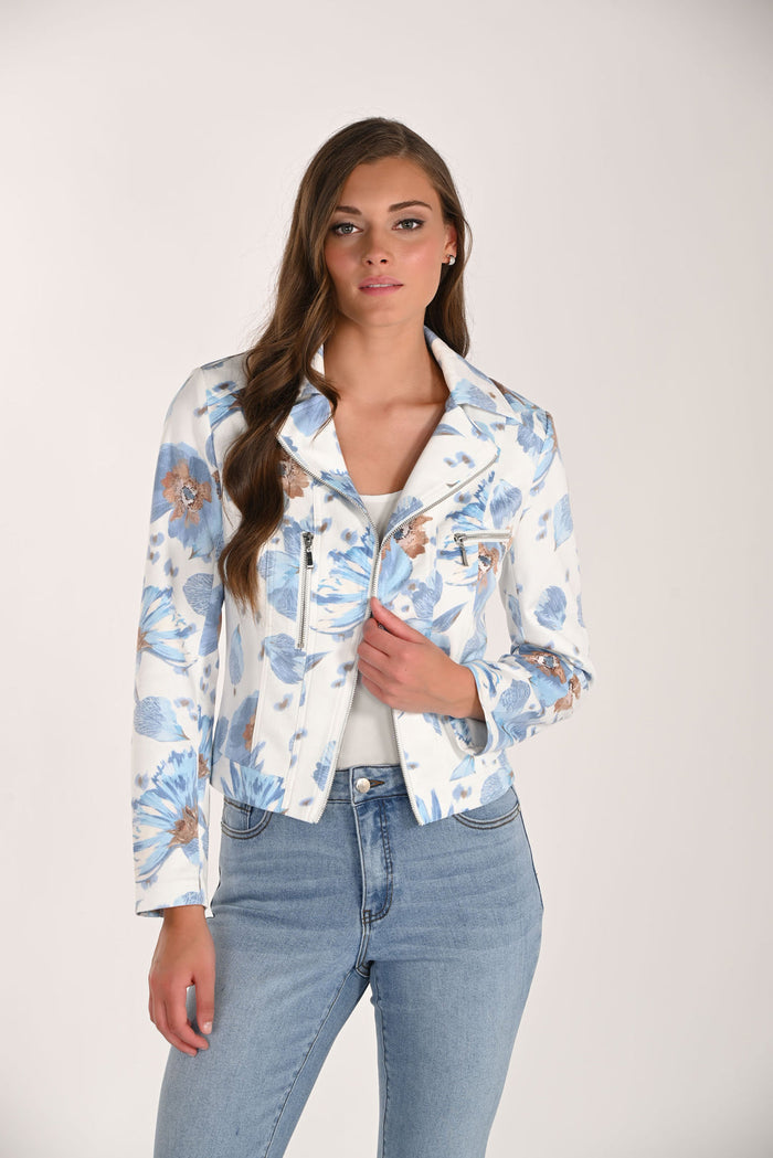 Floral Moto Jacket
