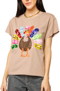Flower Rainbow Turkey Tee