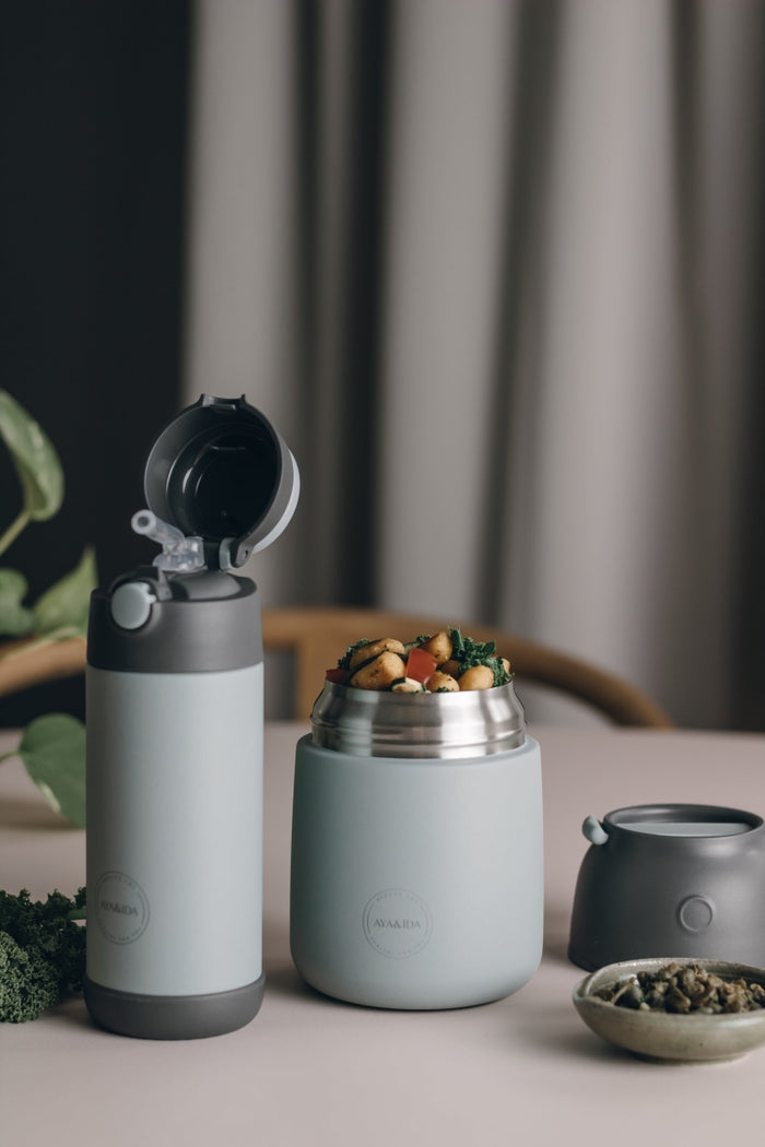FOOD'IE - Thermos voor Baby’s & Volwassenen - Tropical Green