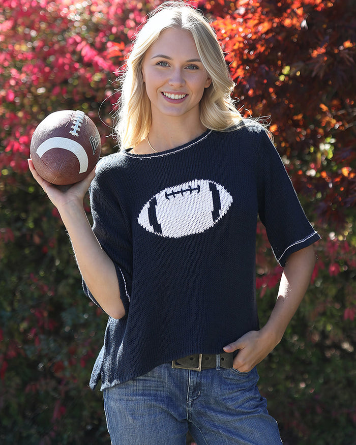 Football Half Sleeve Top Cotton
