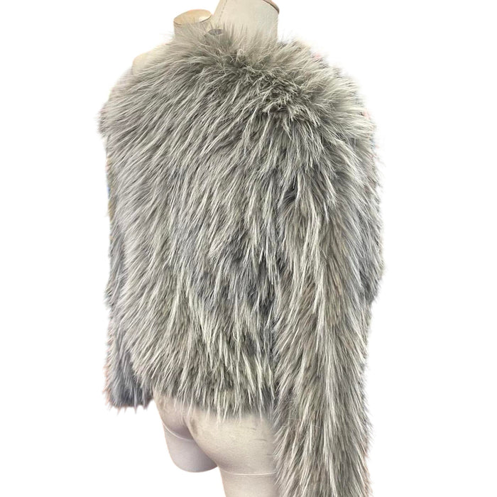 Forever 21 green faux fur