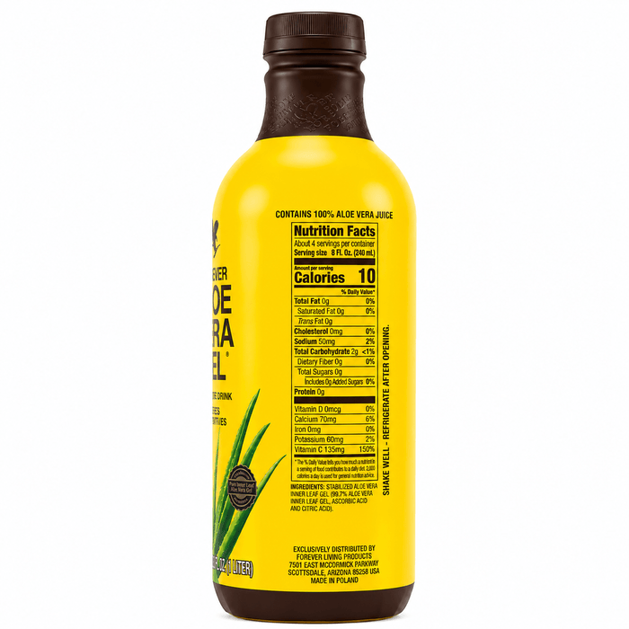 Forever Aloe Vera Gel | Daily Aloe Wellness Drink - Yado African & Caribbean Market