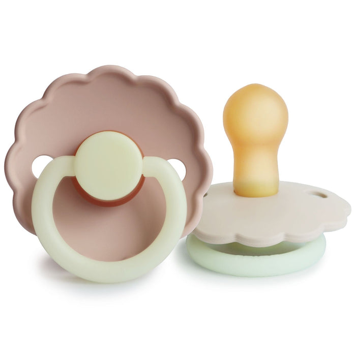 FRIGG BIBS - DAISY duo pack NIGHT 0-6m Cream/Blush