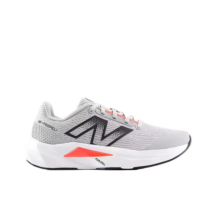 New Balance Fuelcell Propel v5 Kids - Raincloud/Urgent Red and White