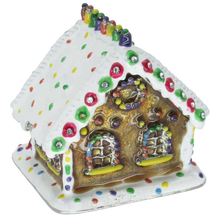 Gingerbread House Jeweled Trinket Box SWAROVSKI Crystals