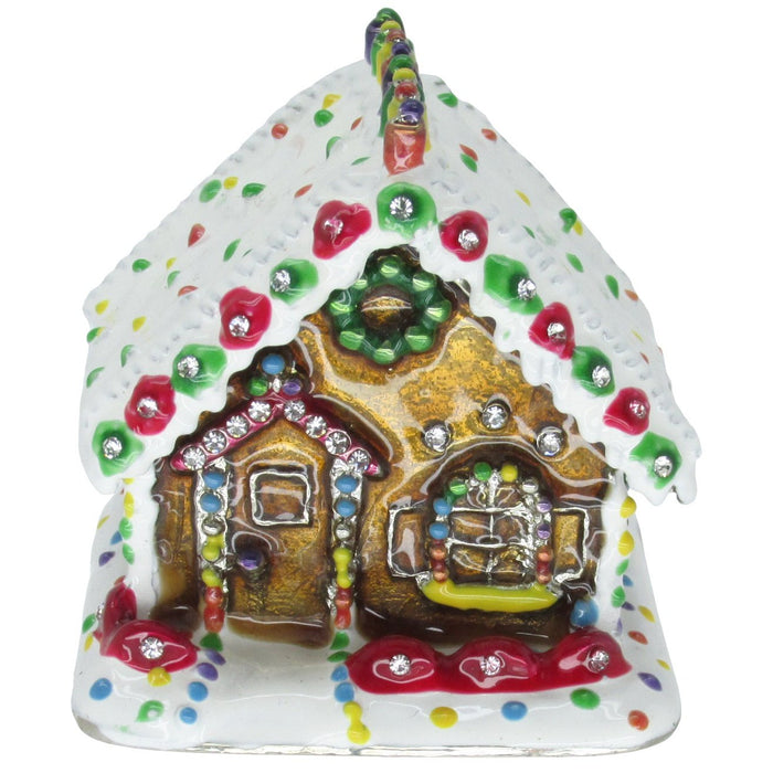 Gingerbread House Jeweled Trinket Box SWAROVSKI Crystals