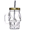 glass skull drinking jar empty soda lime glass novelty drinkware design