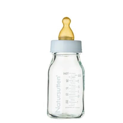 GLAZEN DRINKFLESSEN - SET VAN 2 - 120ML