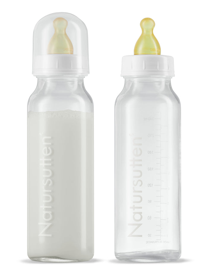 GLAZEN DRINKFLESSEN - SET VAN 2 - 240ML