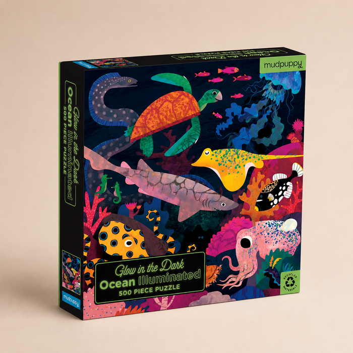 GLOW IN THE DARK PUZZLE - 500 STUKS - oceaan