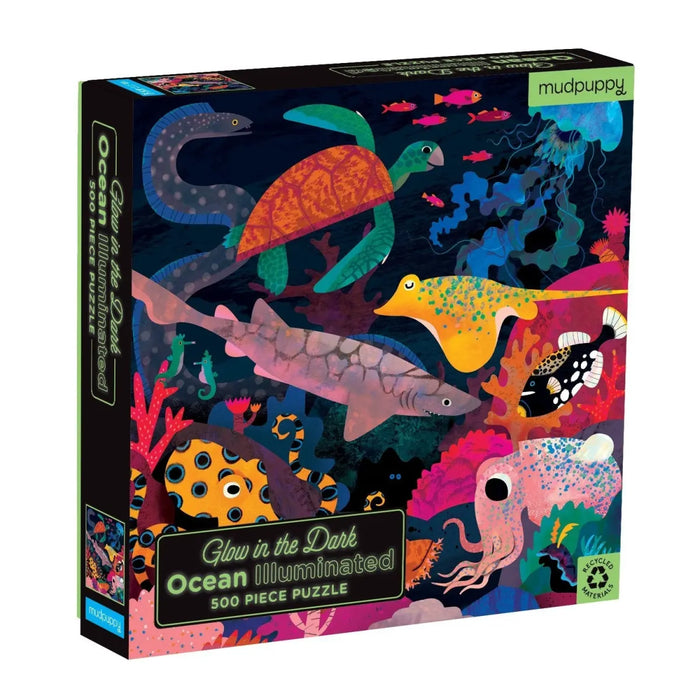 GLOW IN THE DARK PUZZLE - 500 STUKS - oceaan